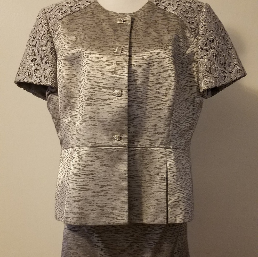 Two piece Arthur Levine grey suit